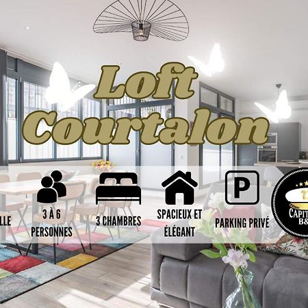 Loft Courtalon - Haut Standing - Patio - Parking Prives Apartment Troyes Ngoại thất bức ảnh