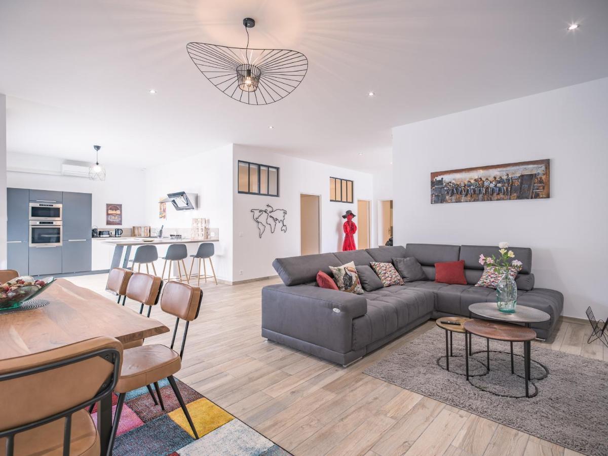 Loft Courtalon - Haut Standing - Patio - Parking Prives Apartment Troyes Ngoại thất bức ảnh